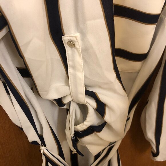 Dynamite – striped long tunic shirt with belt - Size XS - Picture 4 of 7